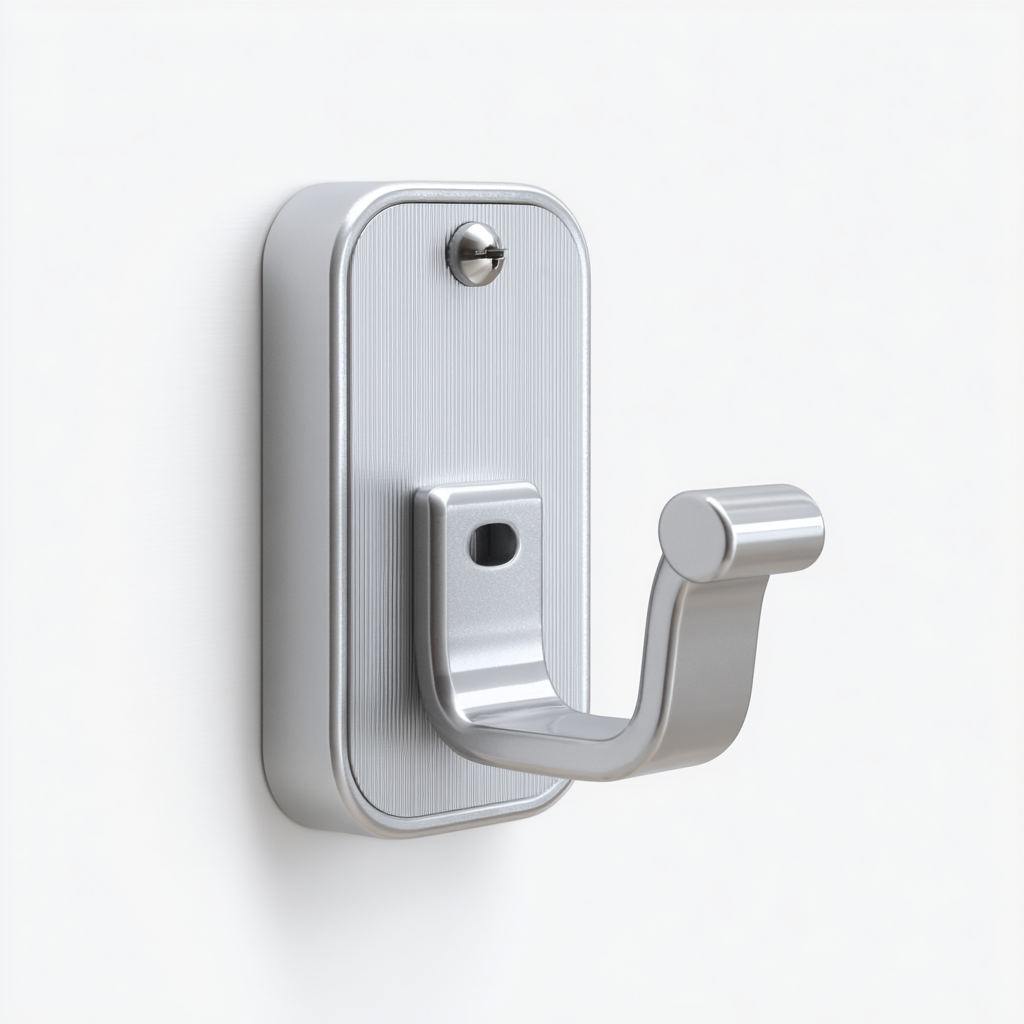 Rivqo Foldable Aluminum Wall Hook - Silver