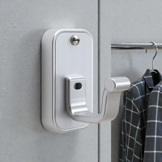 Rivqo Foldable Aluminum Wall Hook - Silver